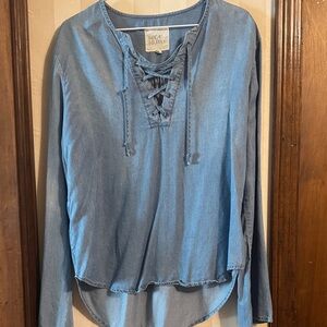 Thread & Supply Classic Blue denim pullover